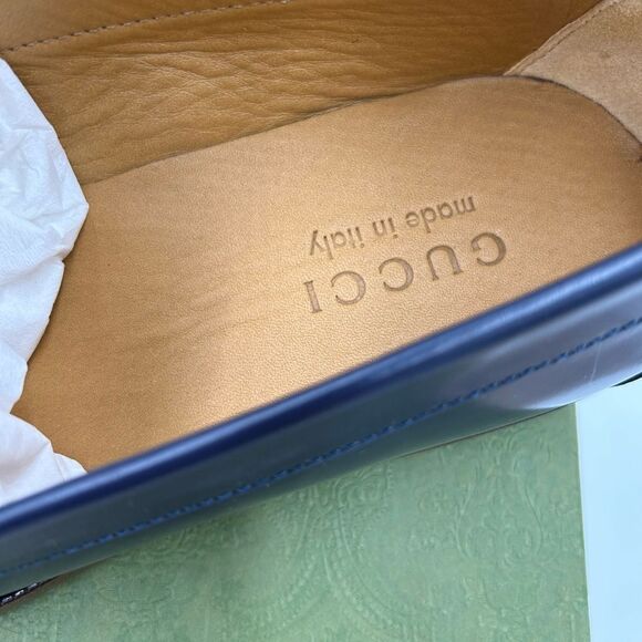 Men’s Gucci cut out GG loafers size 9 made in Italy cobbler soles - Picture 6 of 9